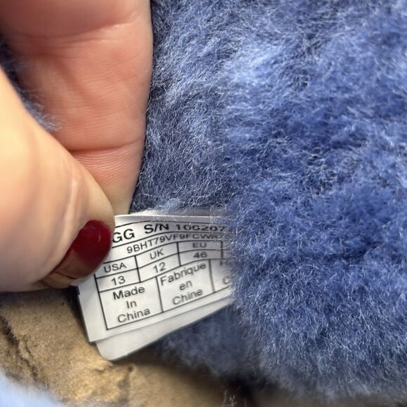 UGG Classic Mini II Boot Suede Upper Denim Blue Lined Warm And Cozy Men’s 13 NEW - Picture 8 of 8